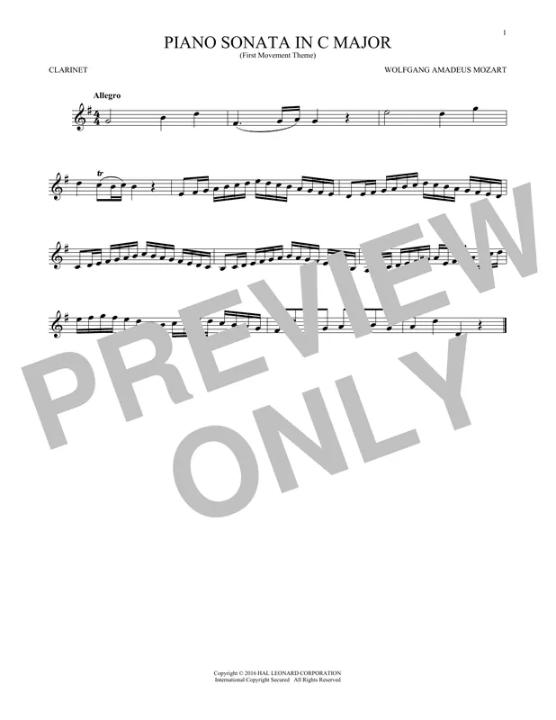 Piano Sonata In C Major Autentický