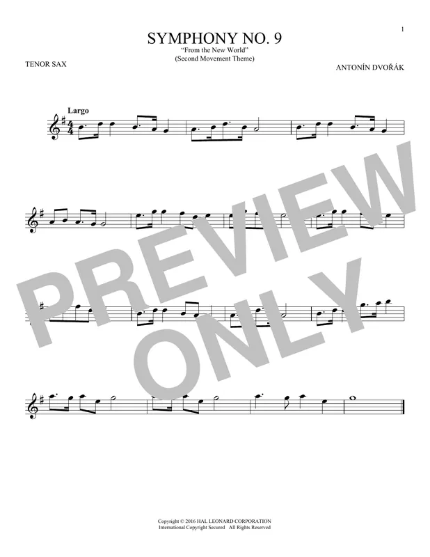 Levný Largo From Symphony No. 9 ("New World")