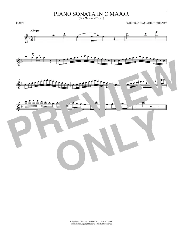 Piano Sonata In C Major Oblíbený