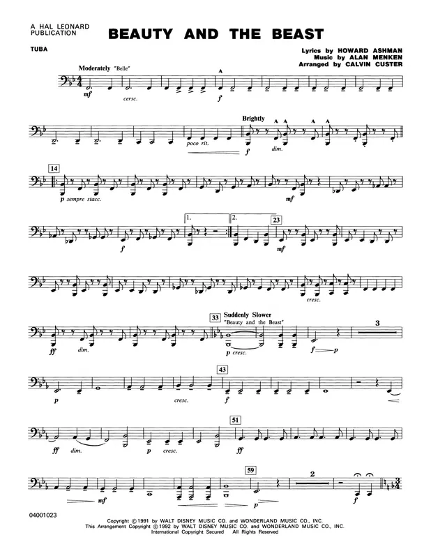 Beauty and the Beast (Medley) - Tuba Víkendová Akce