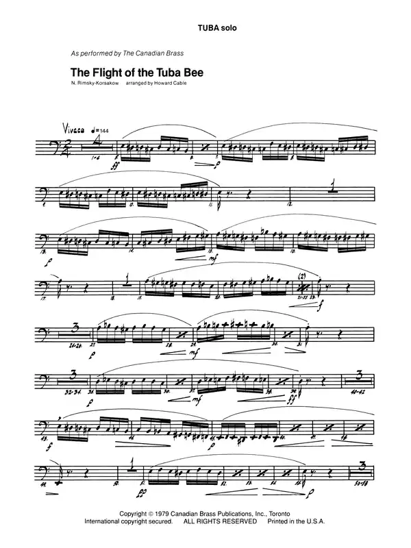 Nejlepší Cena The Flight of the Tuba Bee - Tuba