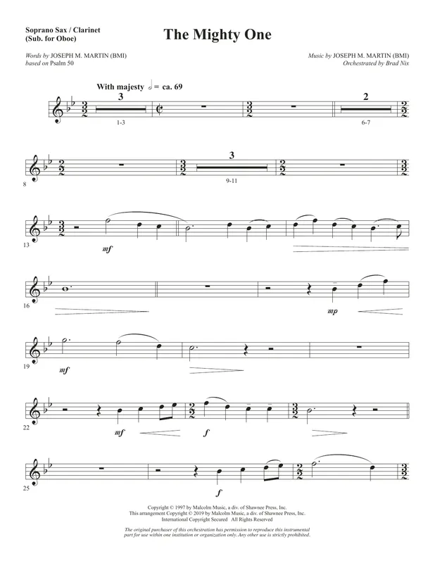 Ověřený The Mighty One - Soprano Sax/Clarinet(sub oboe)