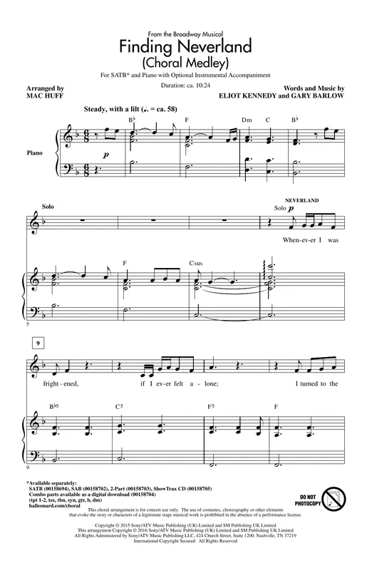 Finding Neverland (Choral Medley) Originální