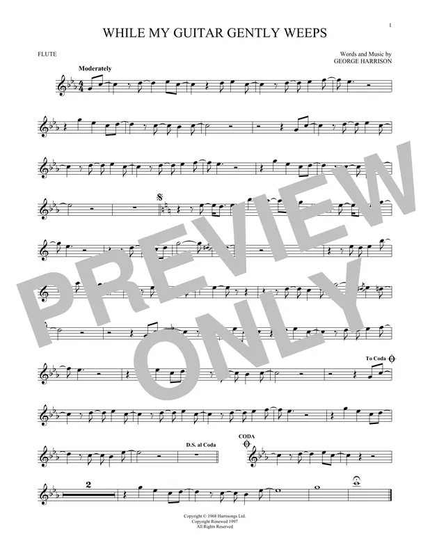 Autentický While My Guitar Gently Weeps