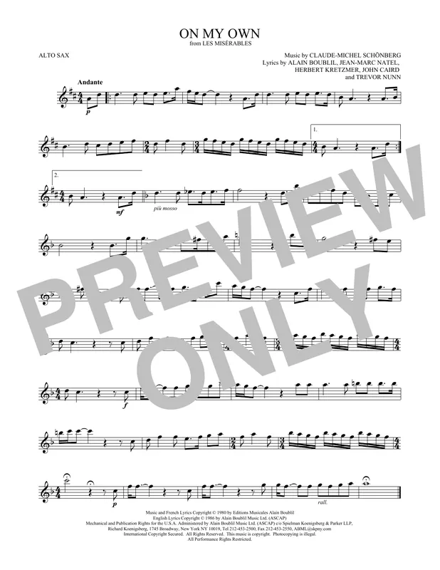 Hit Sezóny On My Own (from Les Miserables)