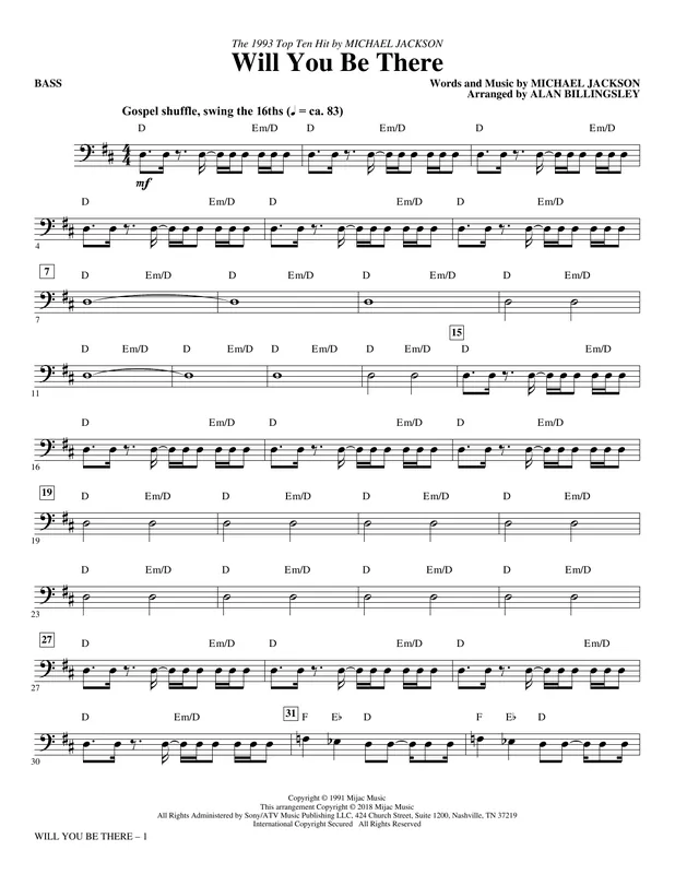 Will You Be There - Bass Top Prodej