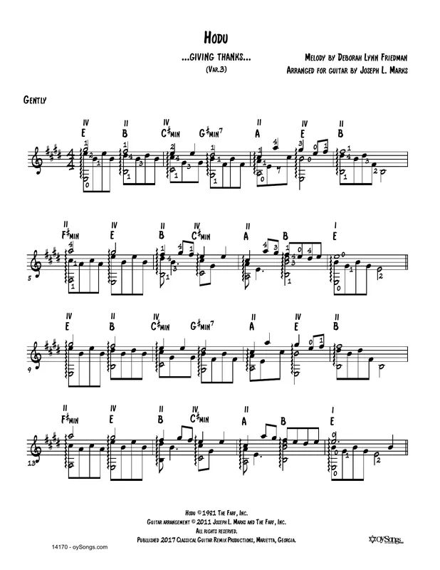 Hodu Var 3 (arr. Joe Marks) Ihned K Objednání