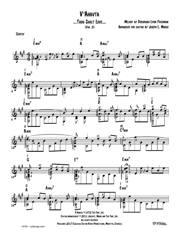 V‘ahavta Var 3 (arr. Joe Marks) Značkový