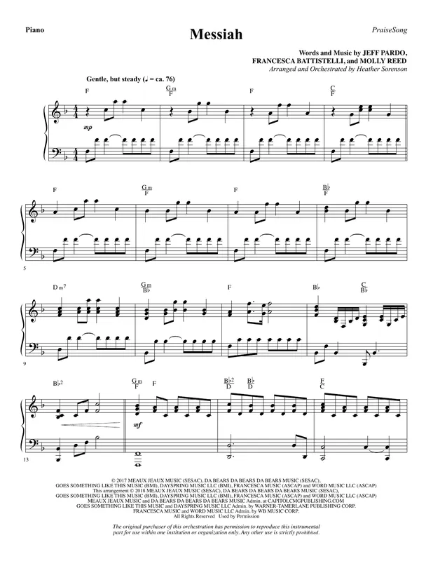 Messiah - Piano Levný