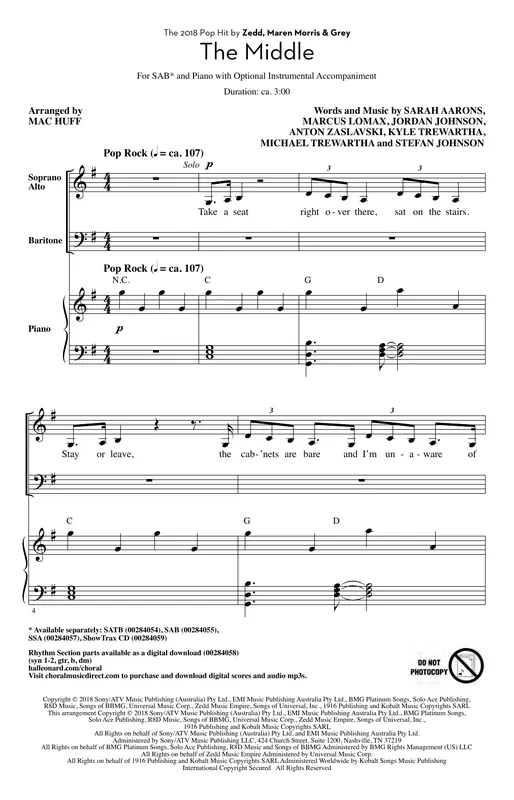 Cenová Bomba The Middle (arr. Mac Huff)