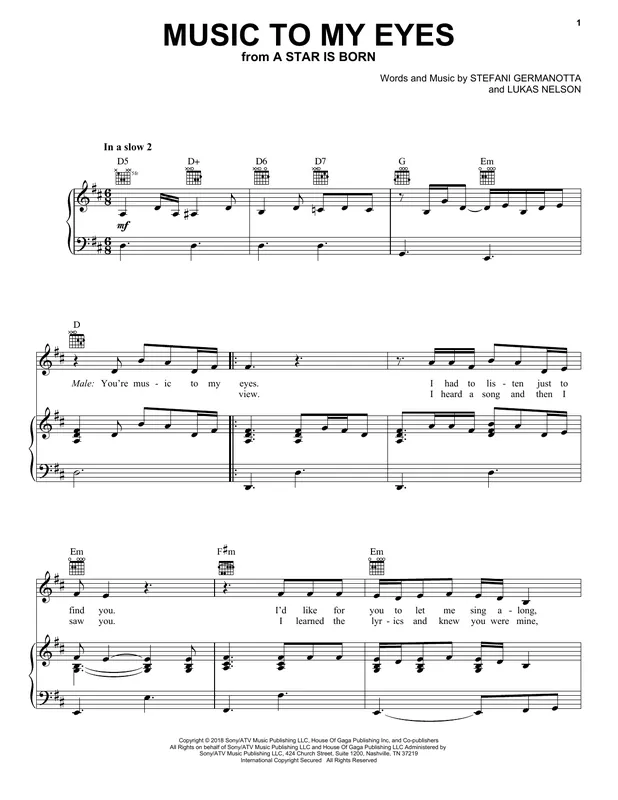 Vrácení Zdarma Music To My Eyes (from A Star Is Born)