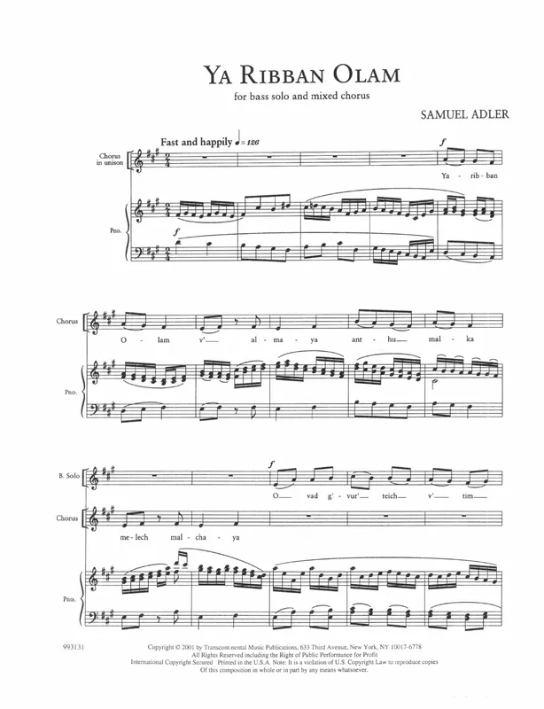Kup Teď Five Sephardic Choruses Ya Ribban Olam