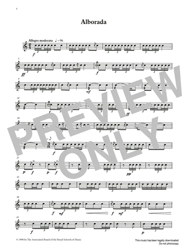 Rychlé Dodání Alborada from Graded Music for Snare Drum, Book III