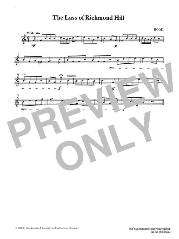 Horká Nabídka The Lass of Richmond Hill from Graded Music for Tuned Percussion, Book I