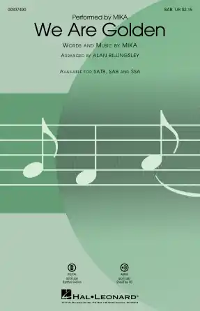 We Are Golden (arr. Alan Billingsley) Výprodej