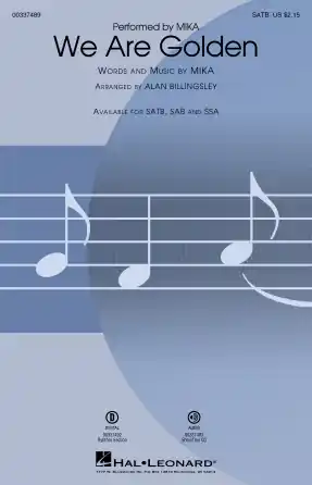 Kup Teď We Are Golden (arr. Alan Billingsley)
