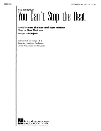 Odeslání Ihned You Can‘t Stop The Beat (from Hairspray) (arr. Ed Lojeski) - Bb Trumpet 1